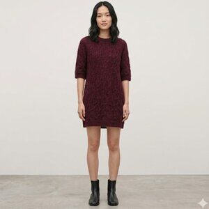 COS Cable-Knit Mohair 1/2 Sleeve Jumper